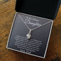 To My Badass Daughter Love Dad - Alluring Beauty Necklace