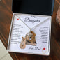 To My Daughter Love Dad - Alluring Beauty Necklace