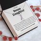 To My Bonus Daughter Alluring Beauty Necklace