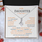 To My Daughter Love Dad - Alluring Beauty Necklace