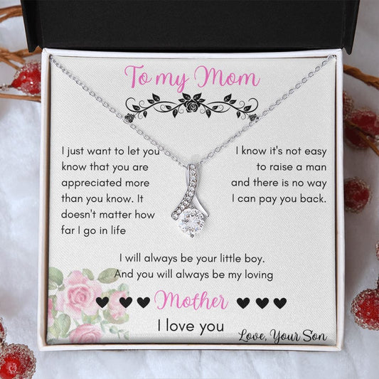 To My Mom Love Your Son - Alluring Beauty Necklace