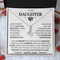 To My Daughter Love Dad - Alluring Beauty Necklace