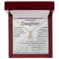 To My Beautiful Daughter Alluring Beauty Necklace