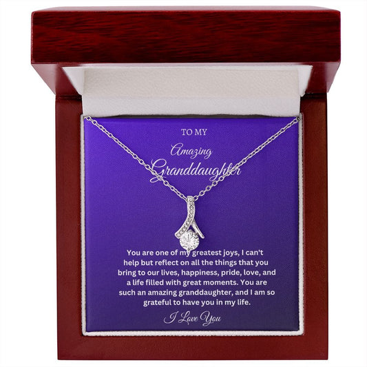 To My Amazing Granddaughter - Alluring Beauty Necklace