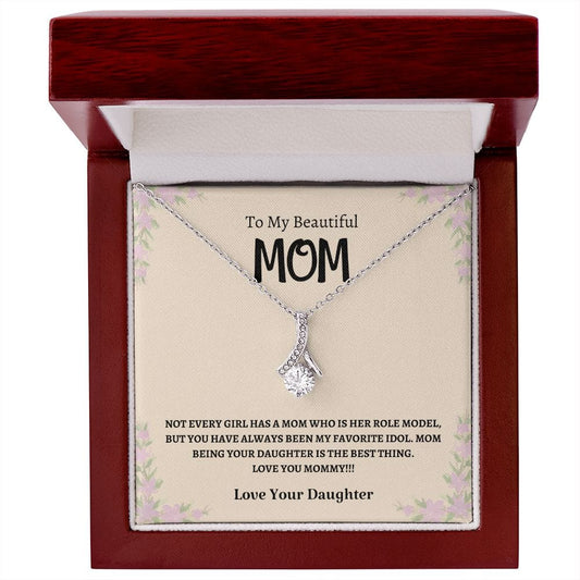 To My Beautiful Mom - Alluring Beauty Necklace