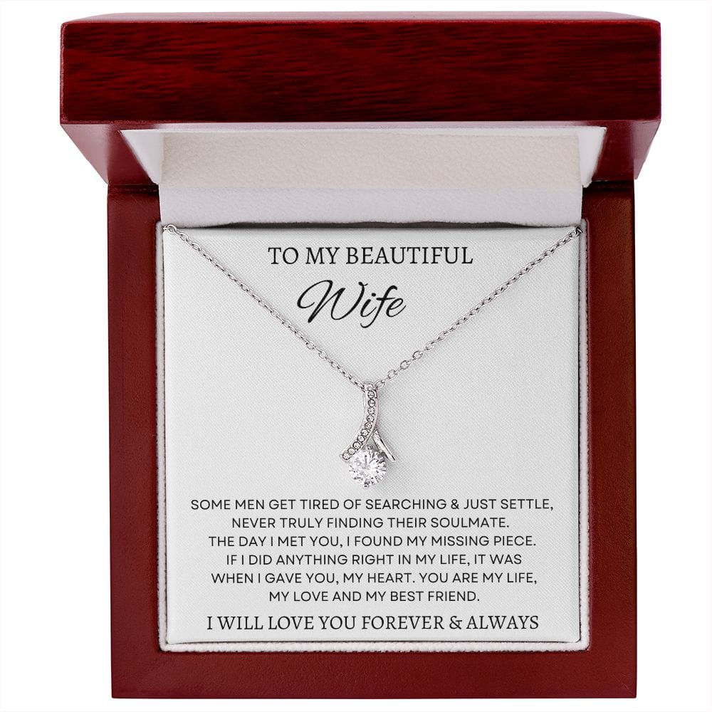 To My Beautiful Wife - Alluring Beauty Necklace