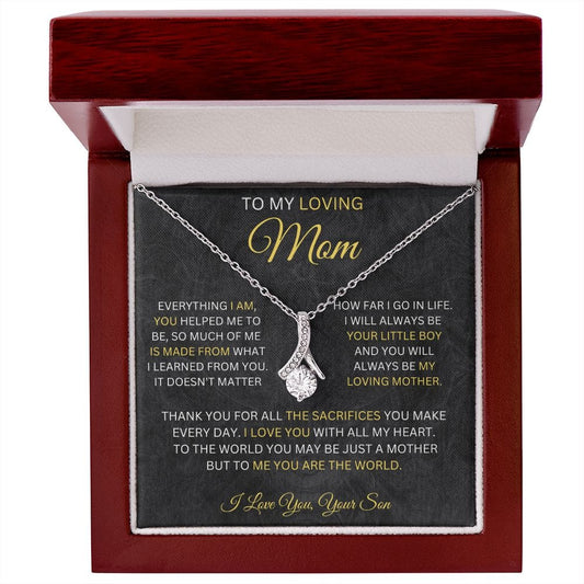 To My Loving Mom - Alluring Beauty Necklace