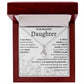 To My Beautiful Daughter Alluring Beauty Necklace