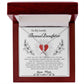 To My Lovely Bonus Daughter Love Mom - Alluring Beauty Necklace