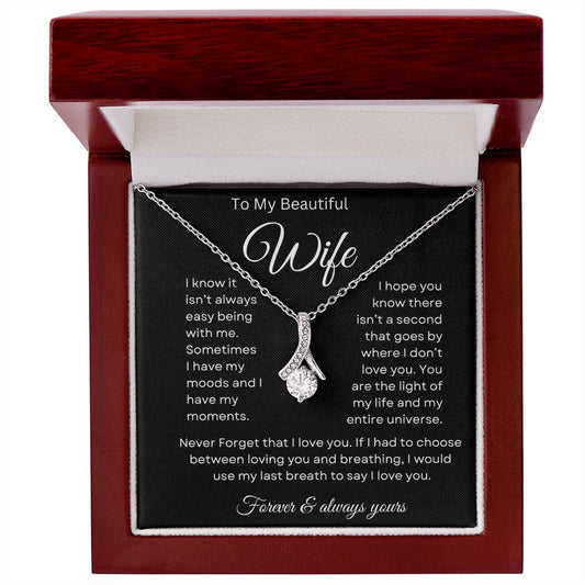 To My Beautiful Wife - Alluring Beauty Necklace