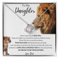 To My Daughter Love Dad - Love Knot Necklace