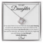 To My Daughter Love Dad - Love Knot Necklace
