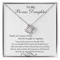 To My Bonus Daughter - Love Knot Necklace