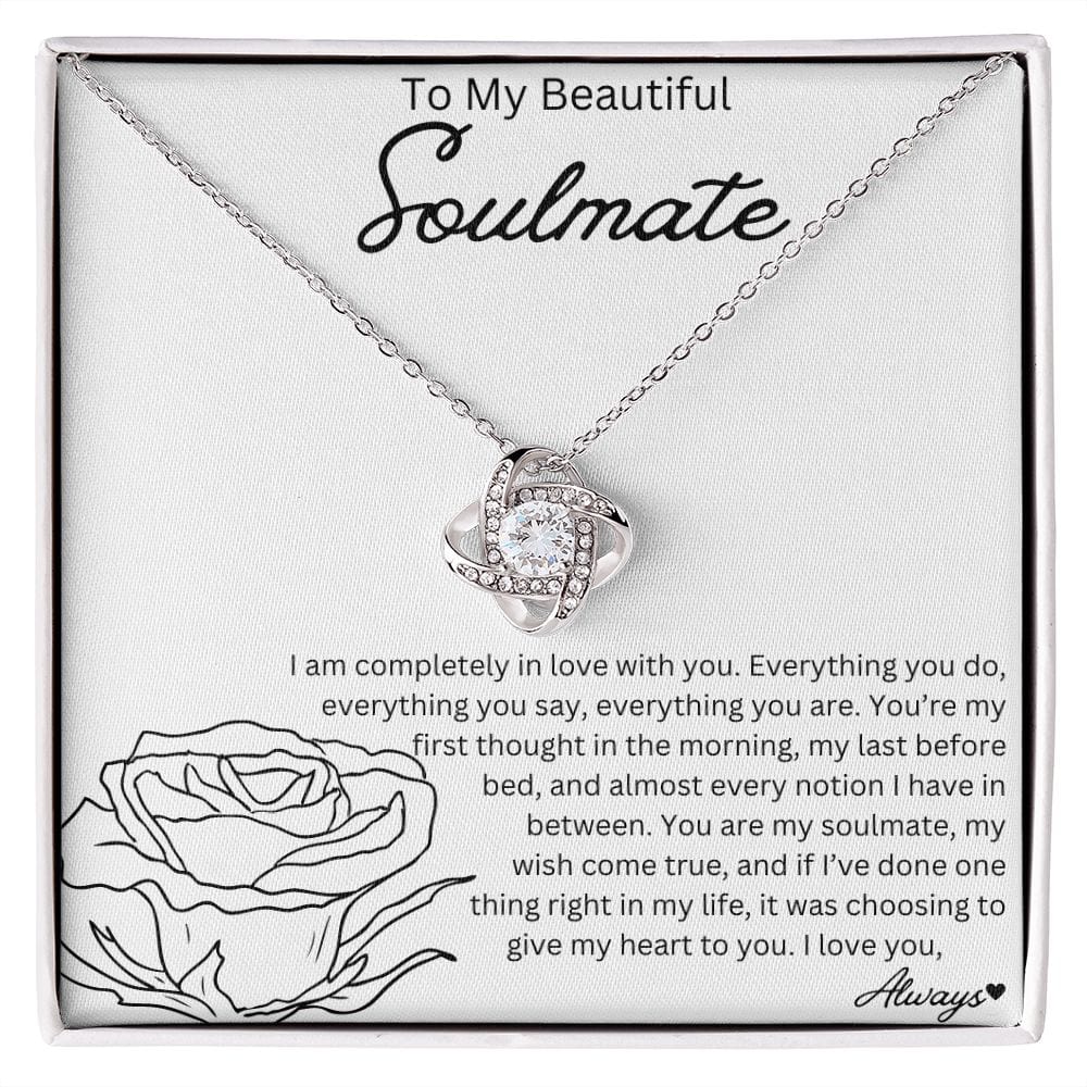 To My Beautiful Soulmate - Love Knot Necklace