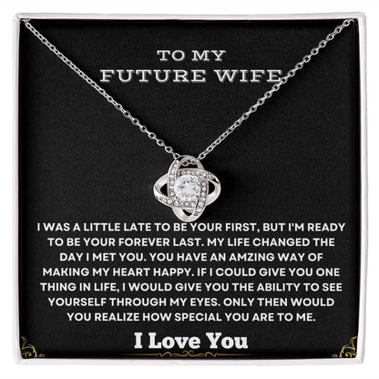 To My Future Wife - Love Knot Necklace
