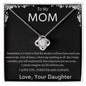 To My Mom - Love Knot Necklace