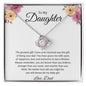 To My Daughter Love Dad - Love Knot Necklace