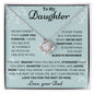 To My Daughter Love Dad - Love Knot Necklace