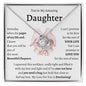 You're My Amazing Daughter - Love knot Necklace