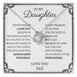 To My Daughter Love Dad - Love Knot Necklace