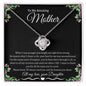 To My Amazing Mother Love Daughter - Love Knot Necklace
