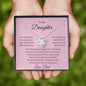To My Daughter Love Dad - Love Knot Necklace