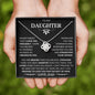 To My Daughter Love Dad- Love Knot Necklace