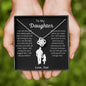 To My Daughter Love Dad- Love Knot Necklace