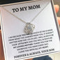 To My Mom Love Son - Love Knot Necklace