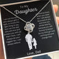To My Daughter Love Dad- Love Knot Necklace