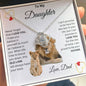 To My Daughter Love Dad - Love Knot Necklace