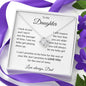 To My Daughter Love Dad - Love Knot Necklace