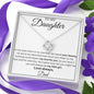 To My Daughter Love Dad - Love Knot Necklace
