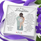 To My Daughter Love Dad - Love Knot Necklace