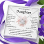 You're My Amazing Daughter - Love knot Necklace