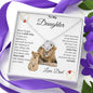 To My Daughter Love Dad - Love Knot Necklace