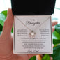 To My Daughter Love Dad - Love Knot Necklace