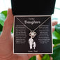 To My Daughter Love Dad- Love Knot Necklace