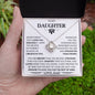 To My Daughter Love Dad - Love Knot Necklace