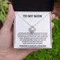 To My Mom Love Son - Love Knot Necklace
