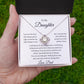 To My Daughter Love Dad - Love Knot Necklace