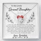 To My Lovely Grand Daughter Love Grandma- Love Knot Necklace