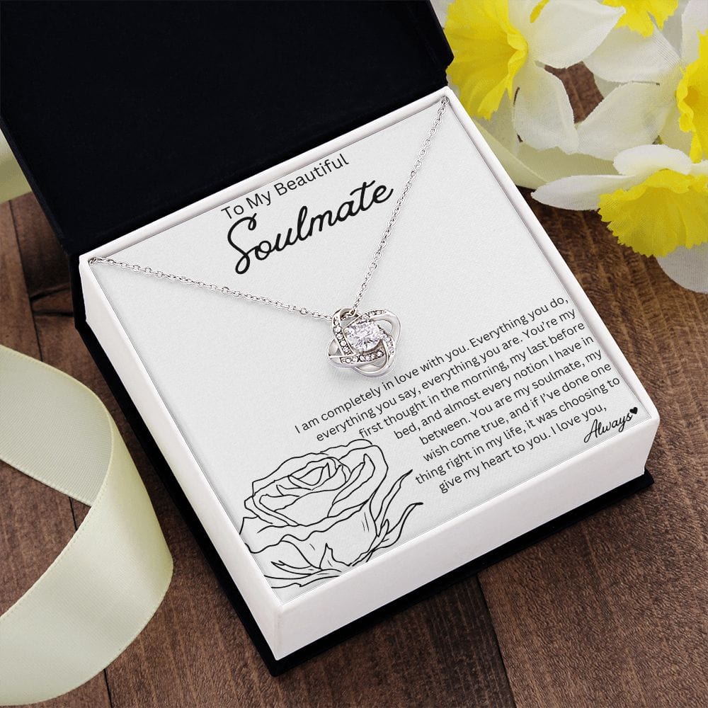 To My Beautiful Soulmate - Love Knot Necklace