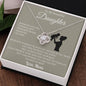 To My Beautiful Daughter Love Mom - Love Knot Necklace