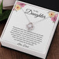 To My Daughter Love Dad - Love Knot Necklace