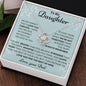 To My Daughter Love Dad - Love Knot Necklace