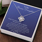 To my Bonus Daughter - Love Knot Necklace
