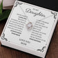 To My Daughter Love Mom - Love Knot Necklace