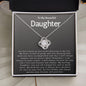 To My Beautiful Daughter - Love Knot Nedcklace
