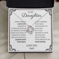 To My Daughter Love Dad - Love Knot Necklace